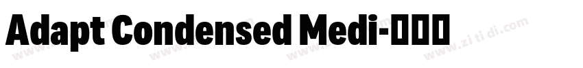 Adapt Condensed Medi字体转换